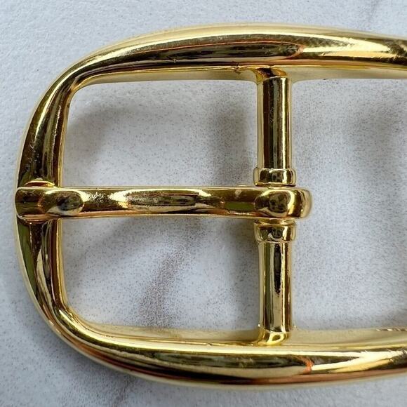 Vintage Gold Tone Simple Basic Belt Buckle for up to 1 Inch Belt - Picture 4 of 9